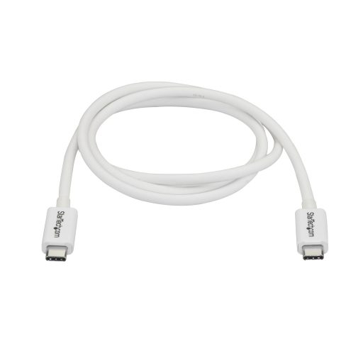 StarTech.com TBLT3MM1MW Thunderbolt kábel 1 M 20 Gbit/s Fehér