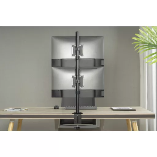Gembird MA-D2-02 asztali TV konzol 81,3 cm (32") Fekete