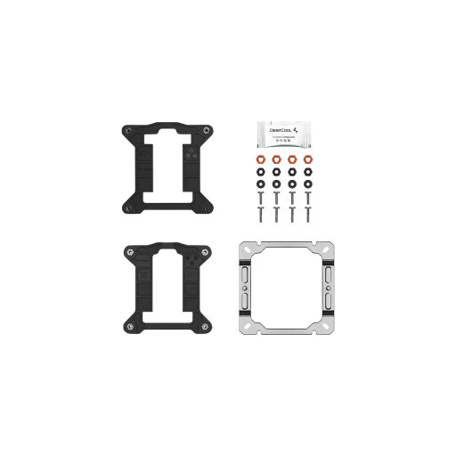 DeepCool AG400 Processzor Hűtő 12 cm Fekete, Acél