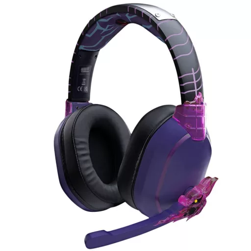 Lexip Sasuke Revenge Headset Vezetékes és vezeték nélküli Fejpánt Játék Bluetooth Fekete, Lila