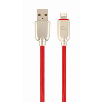 Cablexpert CC-USB2R-AMLM-2M-R Lightning kábel Vörös
