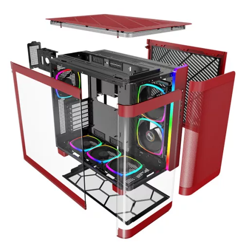 Montech KING 95 PRO Midi Tower Vörös