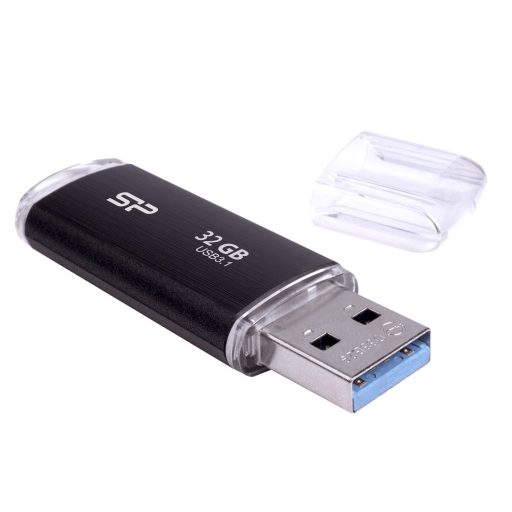 Silicon Power Blaze B02 USB flash meghajtó 32 GB USB A típus 3.2 Gen 1 (3.1 Gen 1) Fekete
