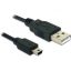 DeLOCK USB 2.0-A / USB mini-B 5pin - 0.70m USB kábel 0,70 M USB A Mini-USB B Fekete