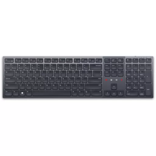 DELL KB900 billentyűzet Irodai RF vezeték nélküli + Bluetooth QWERTY Nemzetközi amerikai Grafit