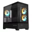 GIGABYTE C201 PANORAMIC Midi Tower Fekete