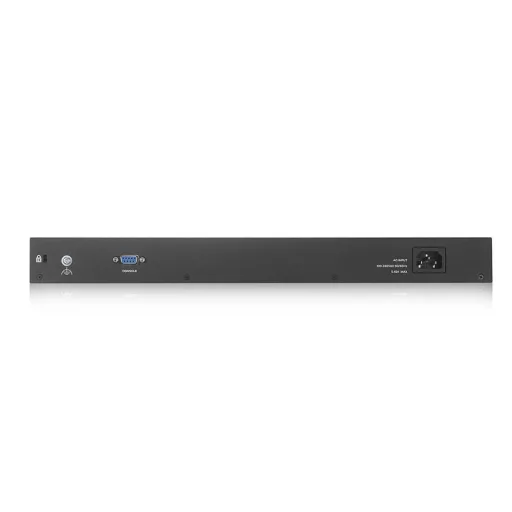 Zyxel GS2220-50HP-EU0101F hálózati kapcsoló Vezérelt L2 Gigabit Ethernet (10/100/1000) Ethernet-áramellátás (PoE) támogatása Fekete