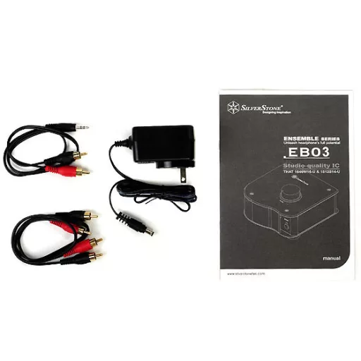 Silverstone SST-EB03S fülhallgató erősítő Ezüst