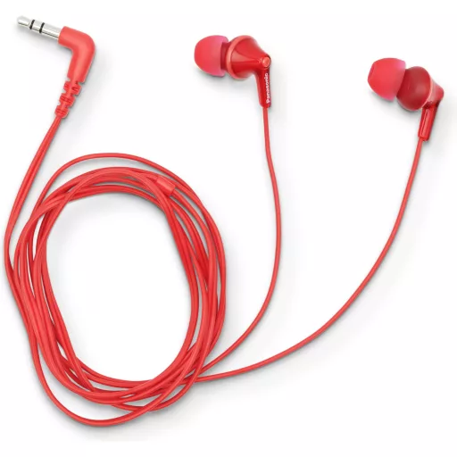 Panasonic RP-HJE125E-R fejhallgató és headset Vezetékes Hallójárati Zene Vörös
