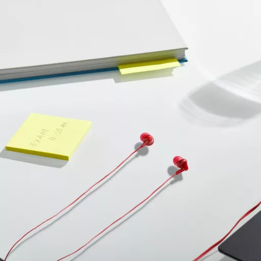 Panasonic RP-HJE125E-R fejhallgató és headset Vezetékes Hallójárati Zene Vörös