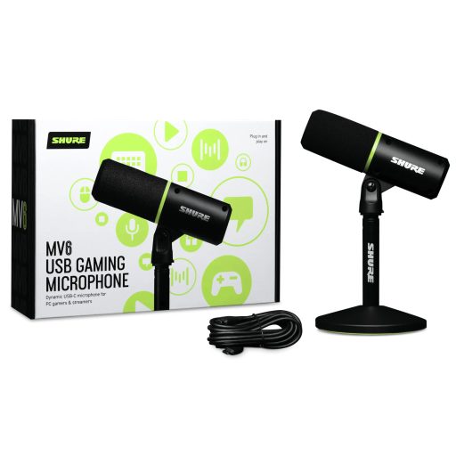 Shure MV6 mikrofon Fekete Asztali mikrofon