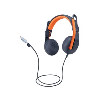   Logitech Zone Learn Headset Vezetékes Fejpánt Oktatás USB C-típus Kék, Narancssárga
