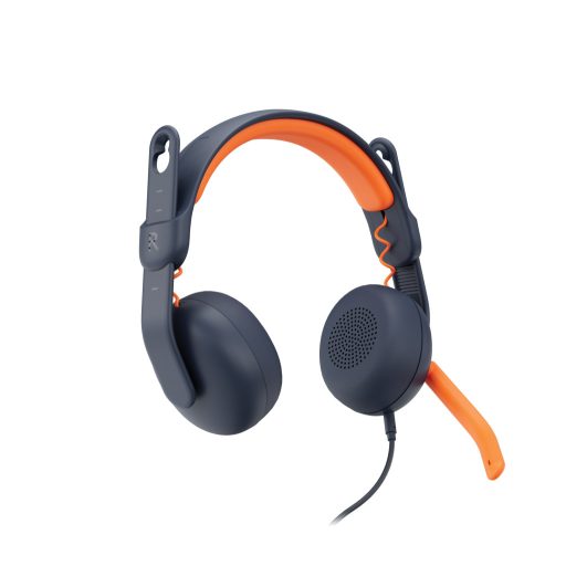 Logitech Zone Learn Headset Vezetékes Fejpánt Oktatás USB C-típus Kék, Narancssárga