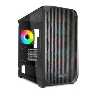 Sharkoon MK3 RGB Micro Tower Fekete