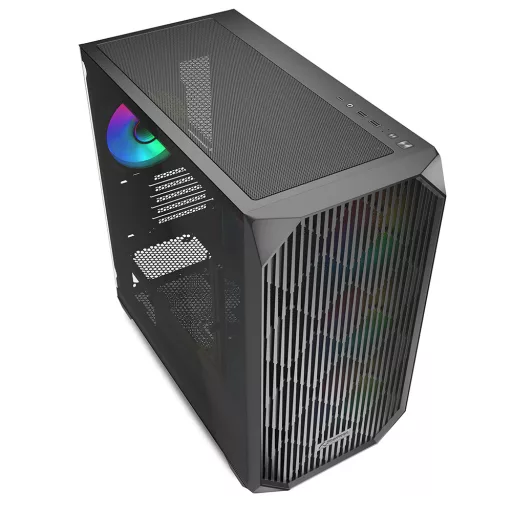 Sharkoon MK3 RGB Micro Tower Fekete