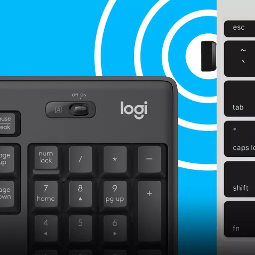 Logitech 920-009800 billentyűzet Egér mellékelve Irodai Vezeték nélküli RF QWERTY Nemzetközi amerikai Grafit
