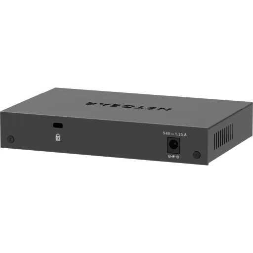 NETGEAR 5-Port Gigabit Ethernet PoE+ Plus Switch (GS305EP) Vezérelt L2/L3 Gigabit Ethernet (10/100/1000) Ethernet-áramellátás (PoE) támogatása Fekete