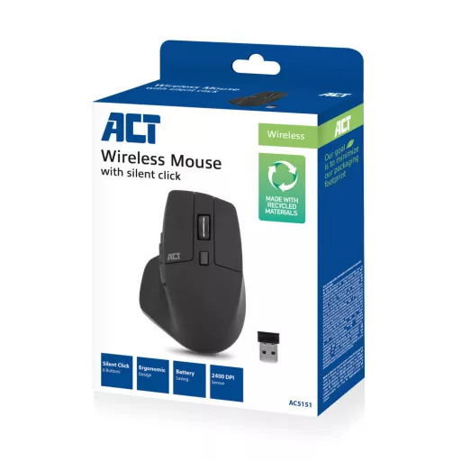 ACT AC5151 egér Univerzális Jobbkezes Vezeték nélküli RF