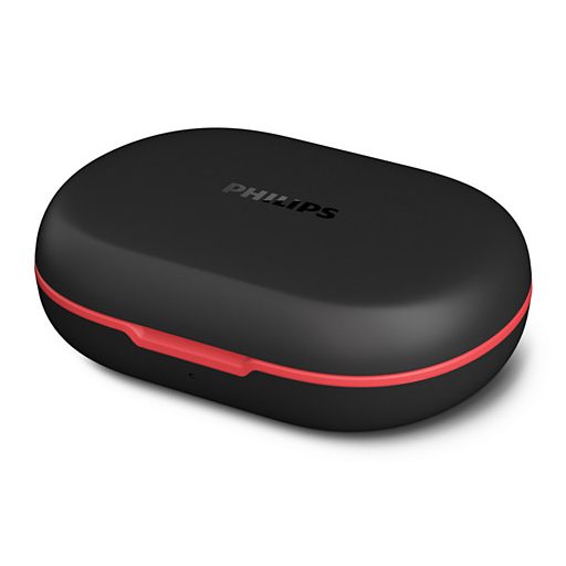 Philips 6000 series TAA6709BK/00 fejhallgató és headset True Wireless Stereo (TWS) Fülre akasztható Sport Bluetooth Fekete, Vörös