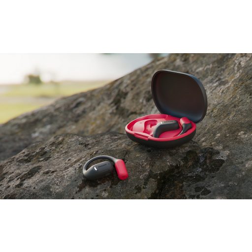 Philips 6000 series TAA6709BK/00 fejhallgató és headset True Wireless Stereo (TWS) Fülre akasztható Sport Bluetooth Fekete, Vörös