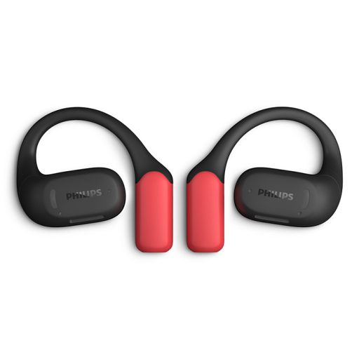 Philips 6000 series TAA6709BK/00 fejhallgató és headset True Wireless Stereo (TWS) Fülre akasztható Sport Bluetooth Fekete, Vörös
