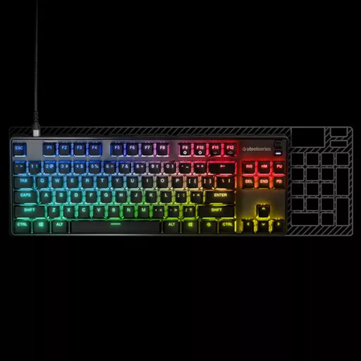 Steelseries Apex 9 TKL billentyűzet Játék USB QWERTY Brit angol Fekete