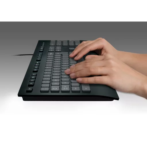 Logitech K280E Pro f/ Business billentyűzet Irodai USB QWERTY Nemzetközi amerikai Fekete