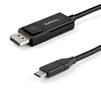   StarTech.com CDP2DP142MBD video átalakító kábel 2 M USB C-típus DisplayPort Fekete