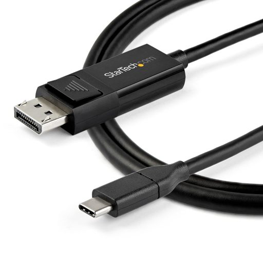 StarTech.com CDP2DP142MBD video átalakító kábel 2 M USB C-típus DisplayPort Fekete
