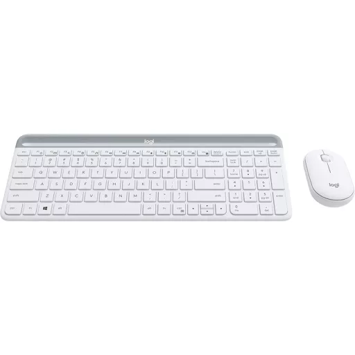 Logitech 920-009201 billentyűzet Egér mellékelve Univerzális Vezeték nélküli RF QWERTY Északi Fehér