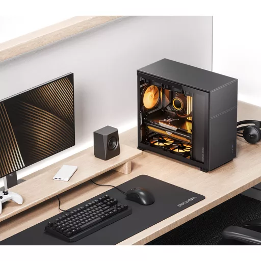 Jonsbo D41 MESH Midi Tower Fekete