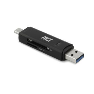 ACT AC6375 kártyaolvasó USB 3.2 Gen 1 (3.1 Gen 1) Fekete
