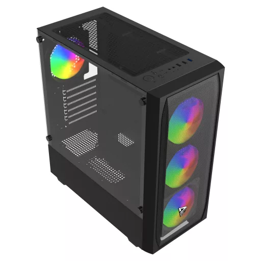 Savio Noctis Flow RGB Kocka Fekete