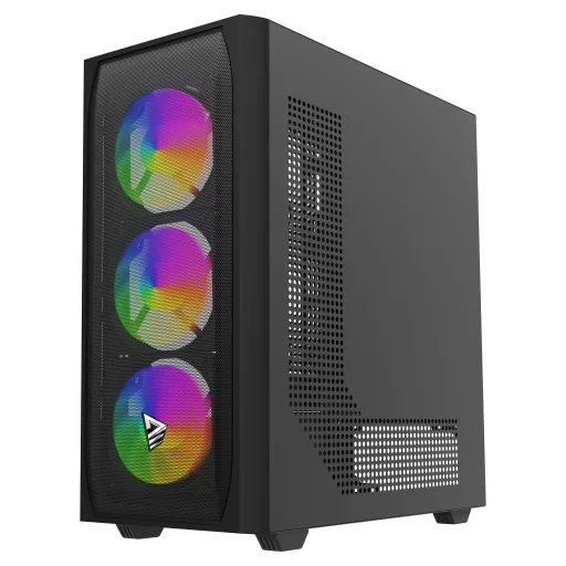 Savio Noctis Flow RGB Kocka Fekete