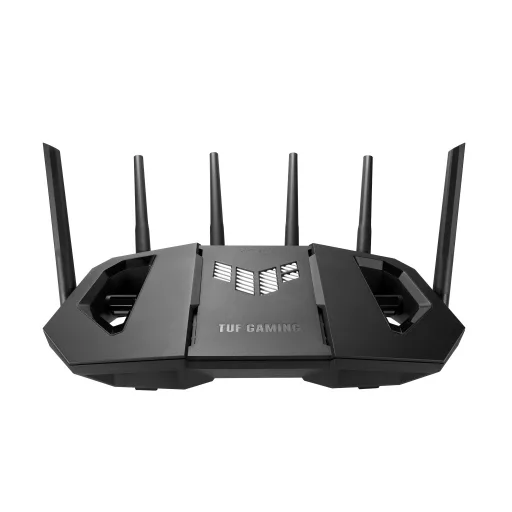 ASUS 90IG0A30-MO9C00 vezetéknélküli router 2.5 Gigabit Ethernet Háromsávos (2,4 GHz / 5 GHz / 6 GHz) Fekete