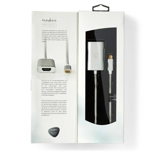 Nedis CCTB64680AL20 video átalakító kábel 2 M HDMI A-típus (Standard) USB C-típus Ezüst