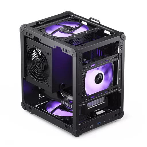 Jonsbo C6 Mini Tower Fekete