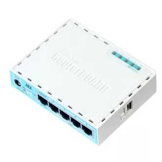   Mikrotik RB750GR3 vezetékes router Gigabit Ethernet Türkizkék, Fehér