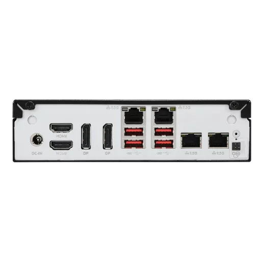 Shuttle Slim AI PC DN11H7 1,35 liter méretű számítógép Fekete 155H Intel® SoC