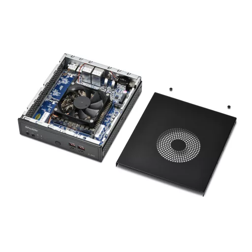Shuttle Slim AI PC DN11H7 1,35 liter méretű számítógép Fekete 155H Intel® SoC