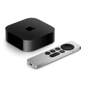   Apple TV 4K Fekete, Ezüst 4K Ultra HD 128 GB Wi-Fi Ethernet/LAN csatlakozás