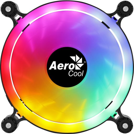 Aerocool Spectro 12 FRGB 12 cm Fekete, Áttetsző 1 db