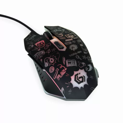 Gembird MUS-6B-GRAFIX-01 egér Irodai Jobbkezes USB A típus Optikai 3600 DPI