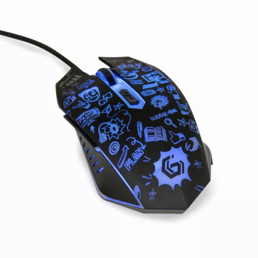 Gembird MUS-6B-GRAFIX-01 egér Irodai Jobbkezes USB A típus Optikai 3600 DPI