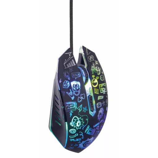 Gembird MUS-6B-GRAFIX-01 egér Irodai Jobbkezes USB A típus Optikai 3600 DPI