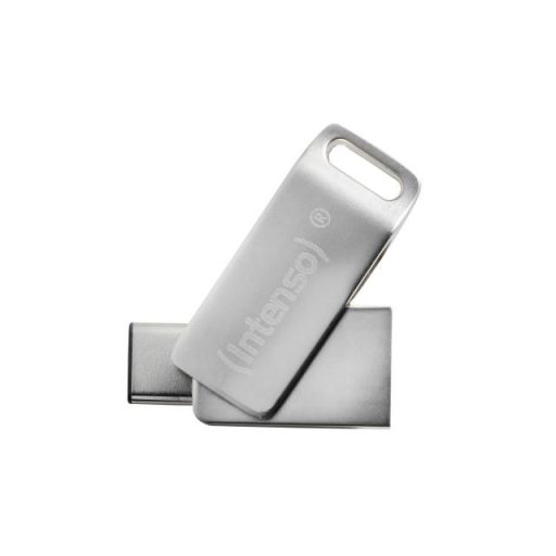 Intenso cMobile Line USB flash meghajtó 128 GB USB Type-A / USB Type-C 3.2 Gen 1 (3.1 Gen 1) Ezüst