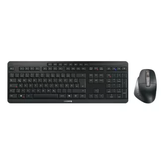   CHERRY Stream desktop ultimate billentyűzet Egér mellékelve Otthoni/irodai USB + RF Wireless + Bluetooth QWERTZ Német Fekete