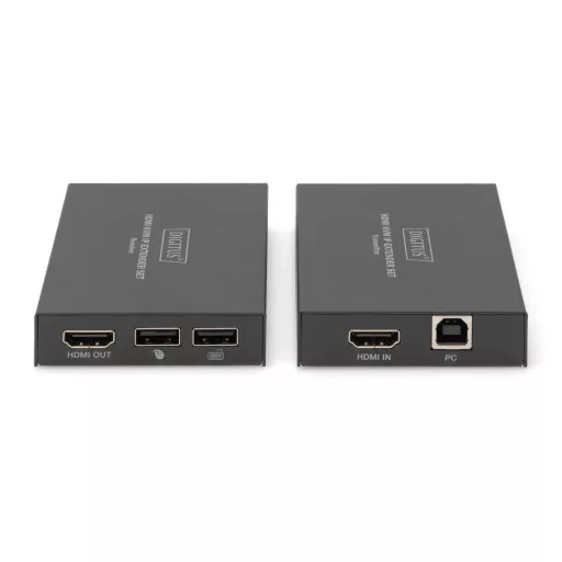 Digitus DS-55507 audió/videó jeltovábbító AV adó- és vevőegység