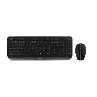   CHERRY JD-7000CS-2 billentyűzet Egér mellékelve Otthoni/irodai Vezeték nélküli RF QWERTZ Cseh, Szlovák Fekete