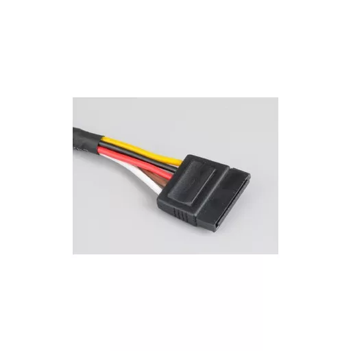 Akasa Sata Power Cable Extension Fekete 0,3 M